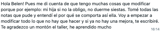 testimonio sueño infantil